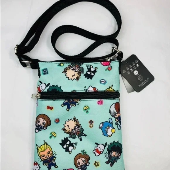 My Hero Academia X Hello Kitty And Friends Passport Crossbody Bag - Picture 8 of 11
